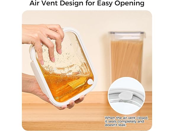 Vtopmart 5 Pack Glass Containers W/ Glass Lids