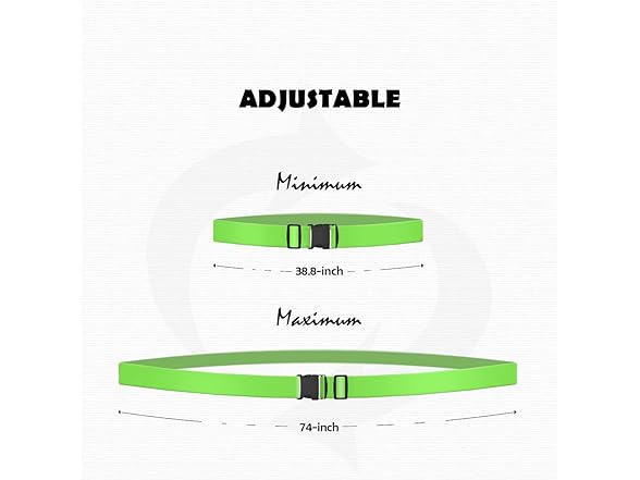 Luggage Straps 74x2 Fluorescent Green