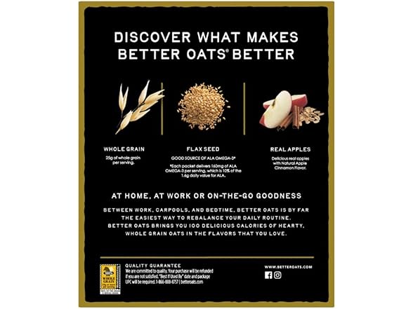 Better Oats Apple Cinnamon, 3pk