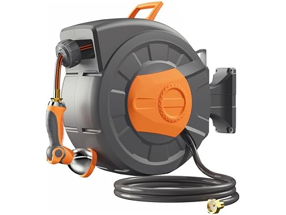Entgard Retractable Garden Hose Reel 100FT
