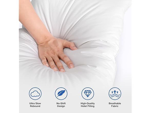 zibroges Feather Pillows Queen Set of 2