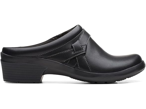  Clarks Angie Mist Black Leather 11 