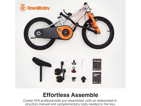 RoyalBaby EZ-One Kids Bike Balance & Pedal