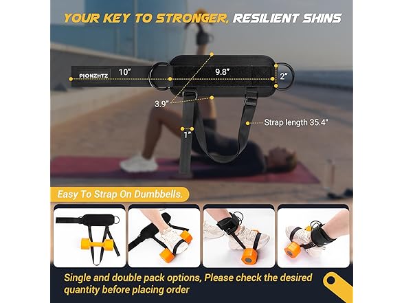 Ankle Strap for Dumbbell & Cable- Choose Color