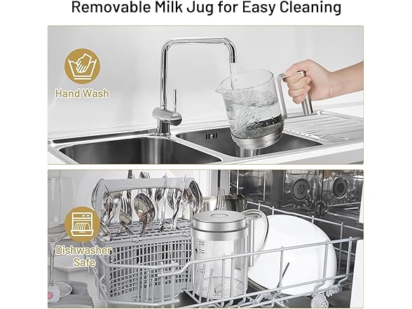 Secura Detachable Milk Frother and Steamer