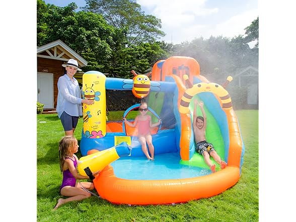 Bee Bounce House Water Slide