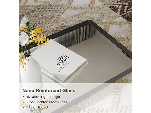 Anpark Black Rectangle Full Length Mirror
