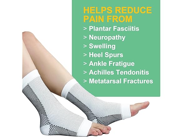 2Pairs Neuropathy Socks - Ankle Compression Sleeve