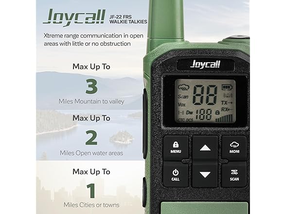 (2 PACK) Joycall Walkie Talkies Long Range