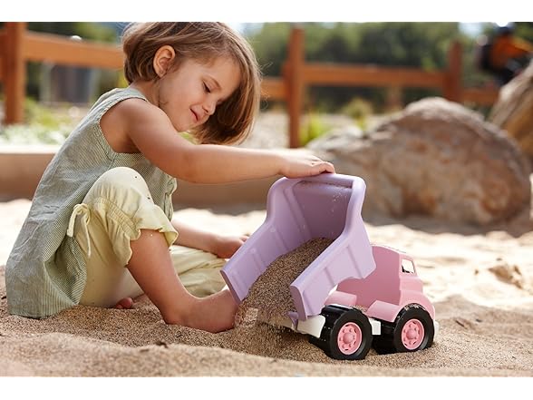 Green Toys Dump Truck in Pink Color