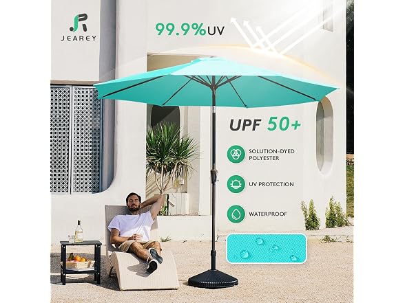 JEAREY 9FT Patio Market Umbrella