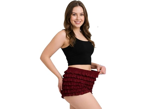 BellaSous Women's (XL) Lace Ruffle Pettipant - Gallery 3