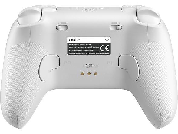 8BitDo Ultimate 2 Wireless Controller for Windows PC, Apple, Steam & Android, Gaming Controller with TMR Joysticks, Hall/Tactile Triggers, Motion Control, RGB Fire Ring, 1000Hz Polling Rate, White (Open Box)