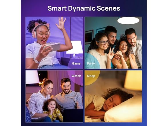 Consciot Smart Light Bulbs, A19 Google