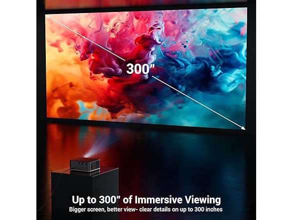 4K Smart Projector 300" Display