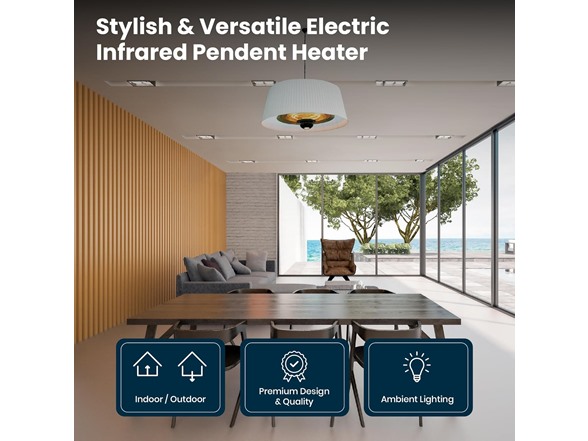 Paragon Outdoor Sol Electric Patio Heater, White