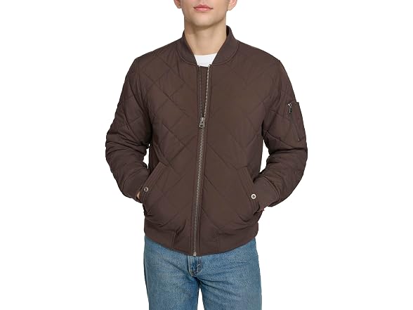 Levi's Men's (2XL) Men's Diamond Quilted Bom Choco