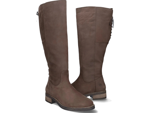 Nubuck Leather Knee High Boots
