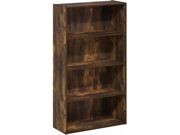 Furinno PASIR Book Shelf, 4-Tier Bookshelf