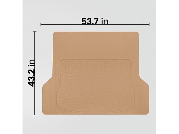 BDK Rubber Cargo Mat Liner 46x57Beige