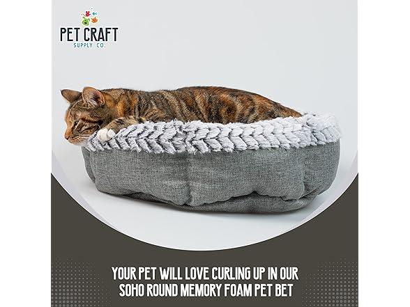 Pet Craft Supply Soho Round Cat Bed