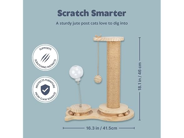 Trixie Oliver 18" Interactive Cat Scratching Post