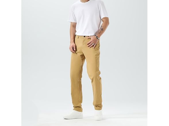 Plaid&Plain Men (31W x 28L) Slim Pants Men's Pants
