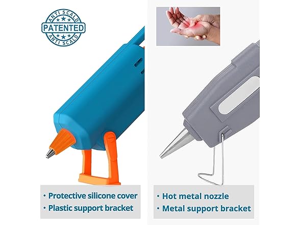 TILSWALL W101 50W Hot Glue Gun Blue