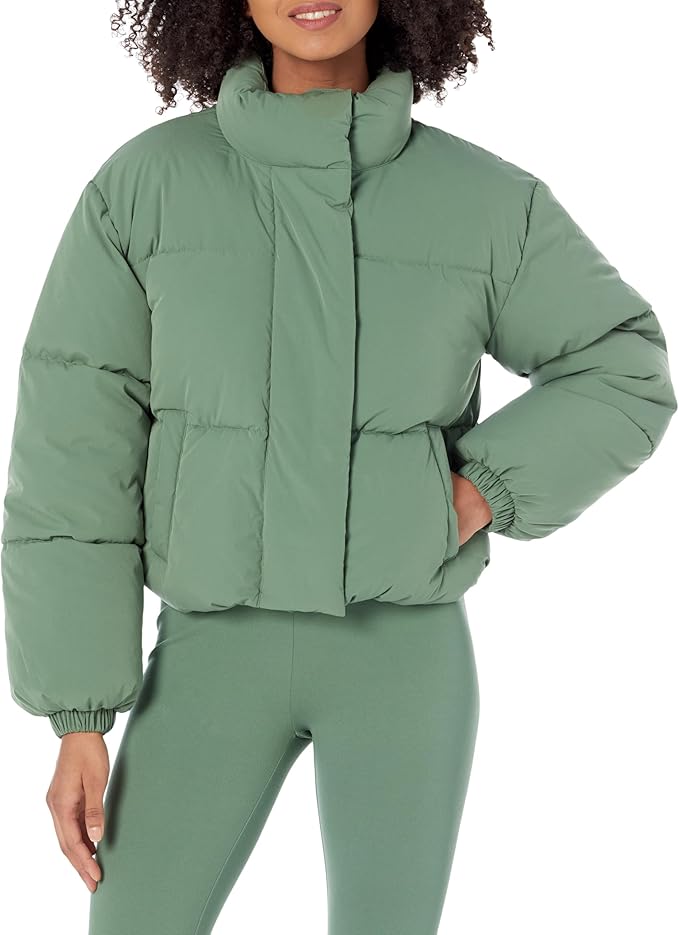 Amazon Essentials Womens Cropped Puffer Jacket - Gallery 15