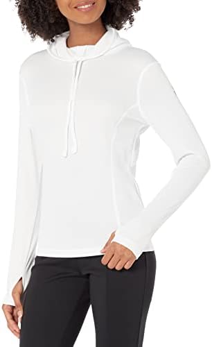 Spyder Women's Baselayer Hoodie, White, Small