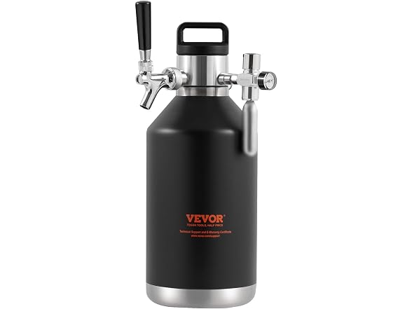 VEVOR Beer Growler Tap System, 128Oz 4L