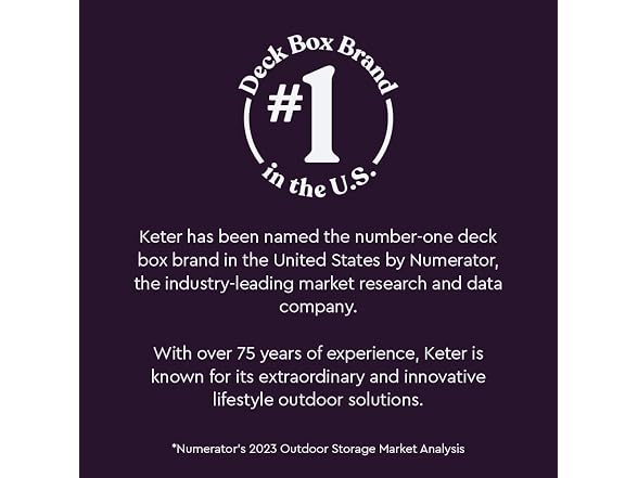Keter Keter Marvel 71 Gal Outdoor Storage Box