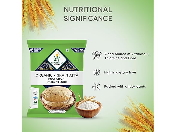 24 Mantra Organic 7 Grain Atta 1 Kg