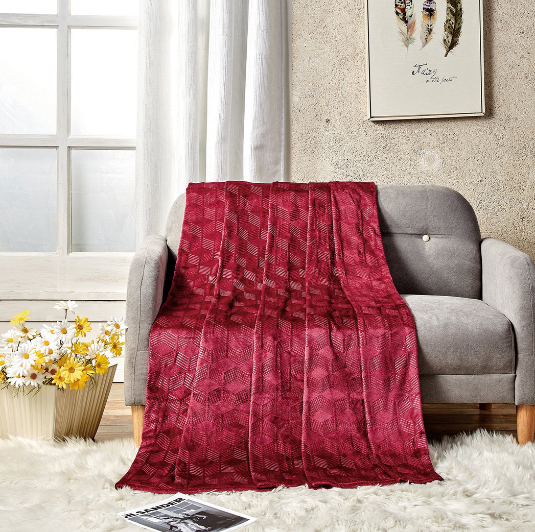 Luxury Home Armani Embossed Microplush Blanket - Gallery 17