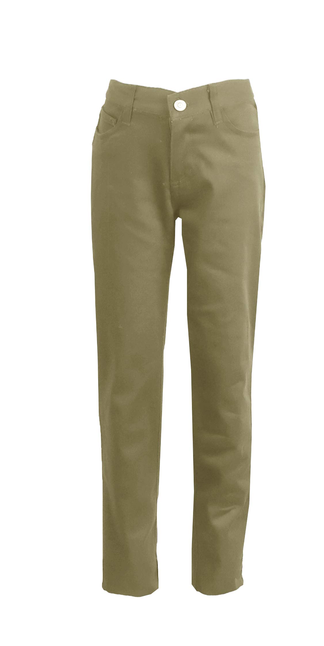 Girls Stretch Pencil Uniform Pants - Gallery 11