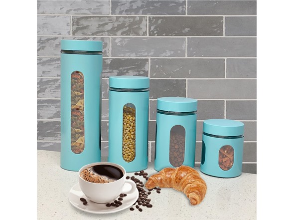 4Pc Or 8Pc See-Through Canister Sets
