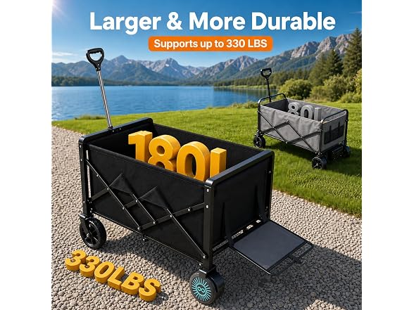 Everyfun Electric Utility Wagon 330 Lbs