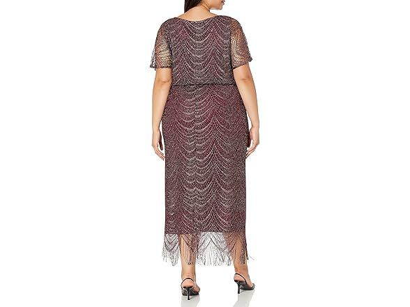 SL Fashions Blouson Dress Fig (24W)