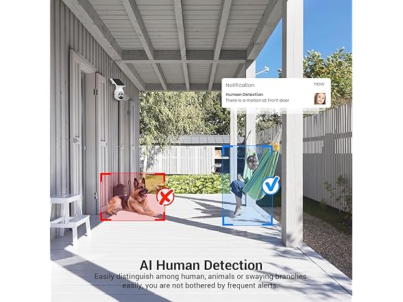 GlowPop Smart AI Motion Detection Security Camera