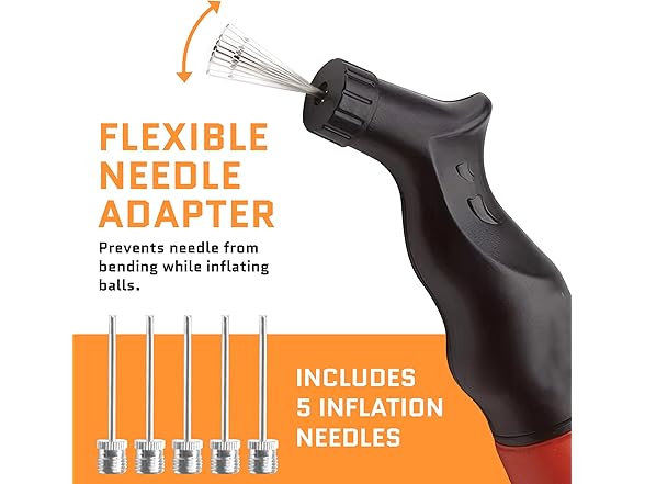 ACELETIQS Ball Pump for Sports Balls