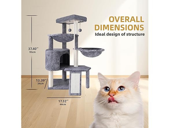 Xin Three Layer Cat Tree with Cat Condo