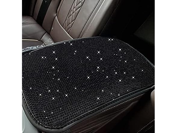 LEIWOOR 12.6"x8.66" Women Fashion Bling Car Center
