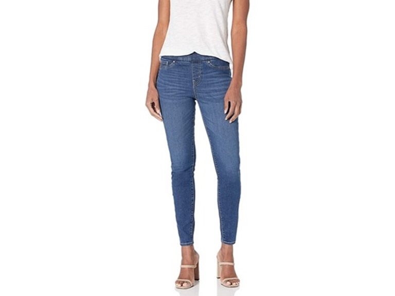 Levi Strauss Signature Gold Women's Totally Shaping Pull-on Skinny Jeans Mid-Rise Stretch Denim (Available in Plus Size), Sun Worshipper Signature, 2 Medium