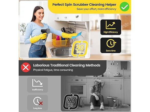 StarVal Electric Handheld Spin Scrubber