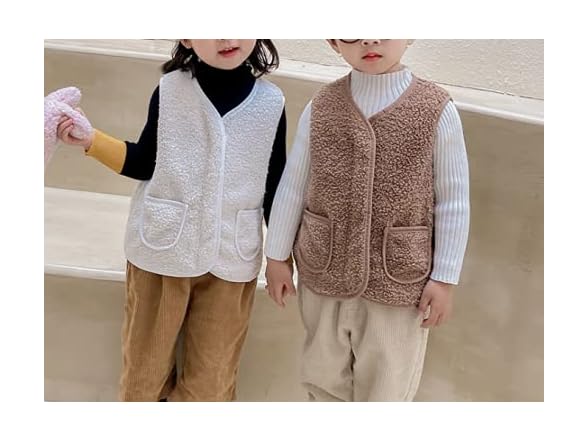 Warmstraw Boys (12-24 MOS) Cute Vest Soft Jackets