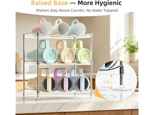 VNYIFAN Stackable Water Bottle Organizer