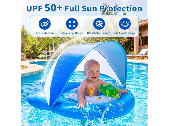 VAULOOM Inflatable Baby Pool Float