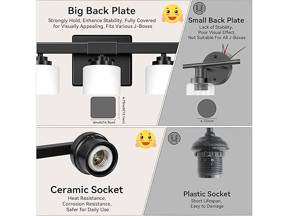 VerRon 5-Light Bathroom Light Fixture