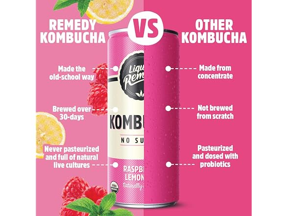 Liquid Remedy Kombucha Sugar Free Organi