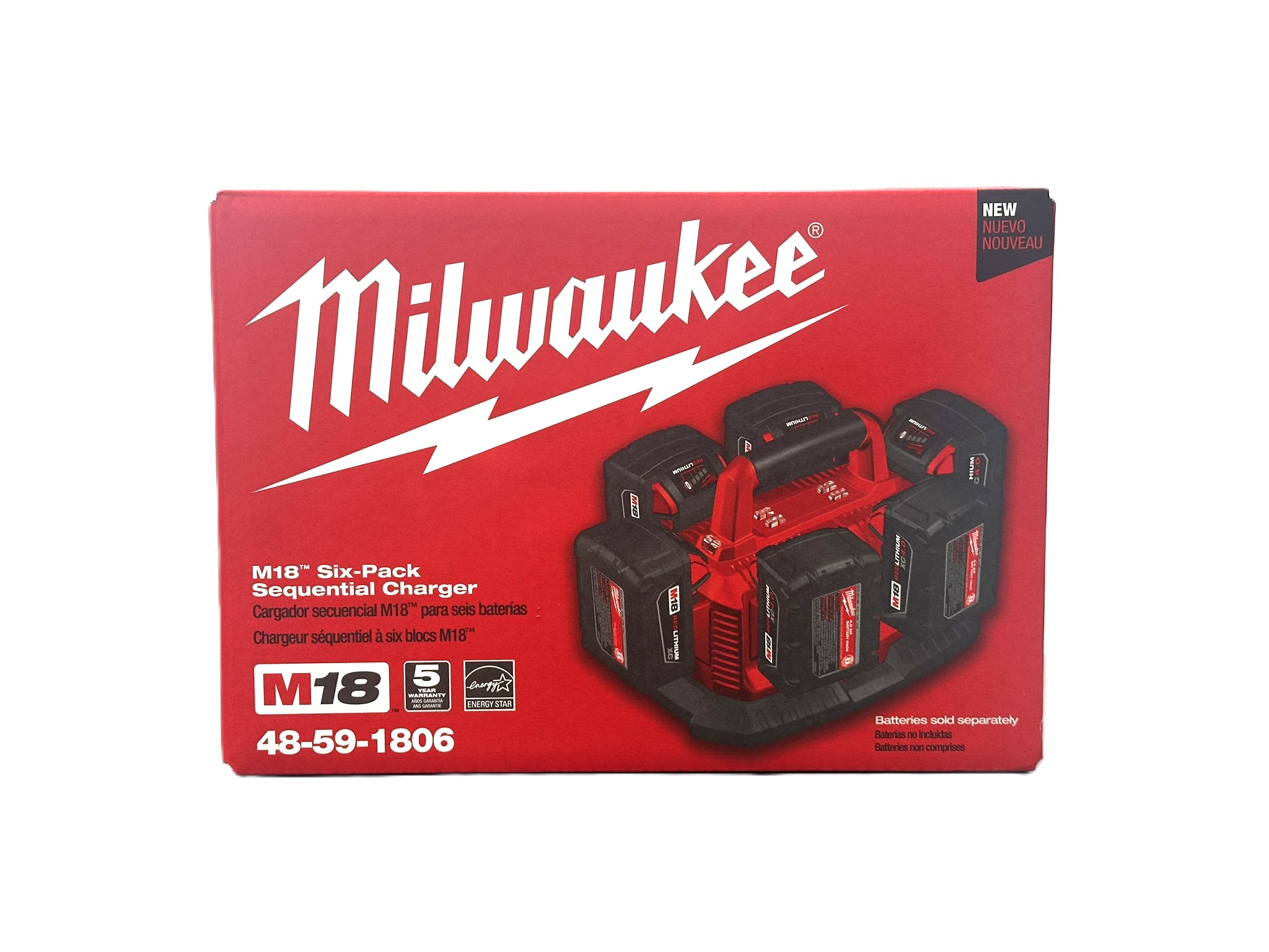 Milwaukee 48-59-1806 M18 6 Pack Sequential Charger - Gallery 4